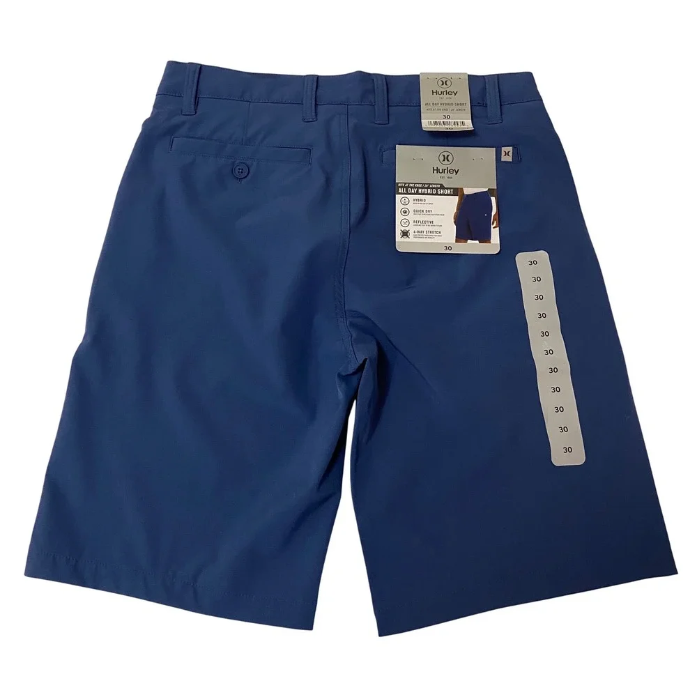 Hurley Hybrid Board Shorts‎ Mens Blue 30 Quick Dry Stretch Activewear Beach Surf - Picture 7 of 12